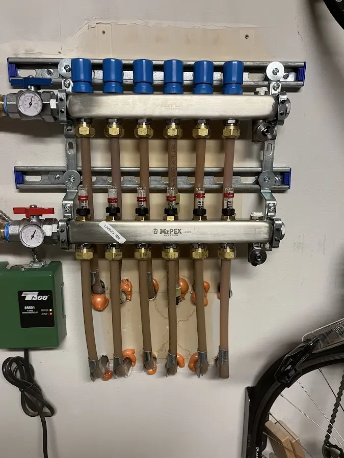 Plumber performing Leak Detection at a residential property in Dahlgren